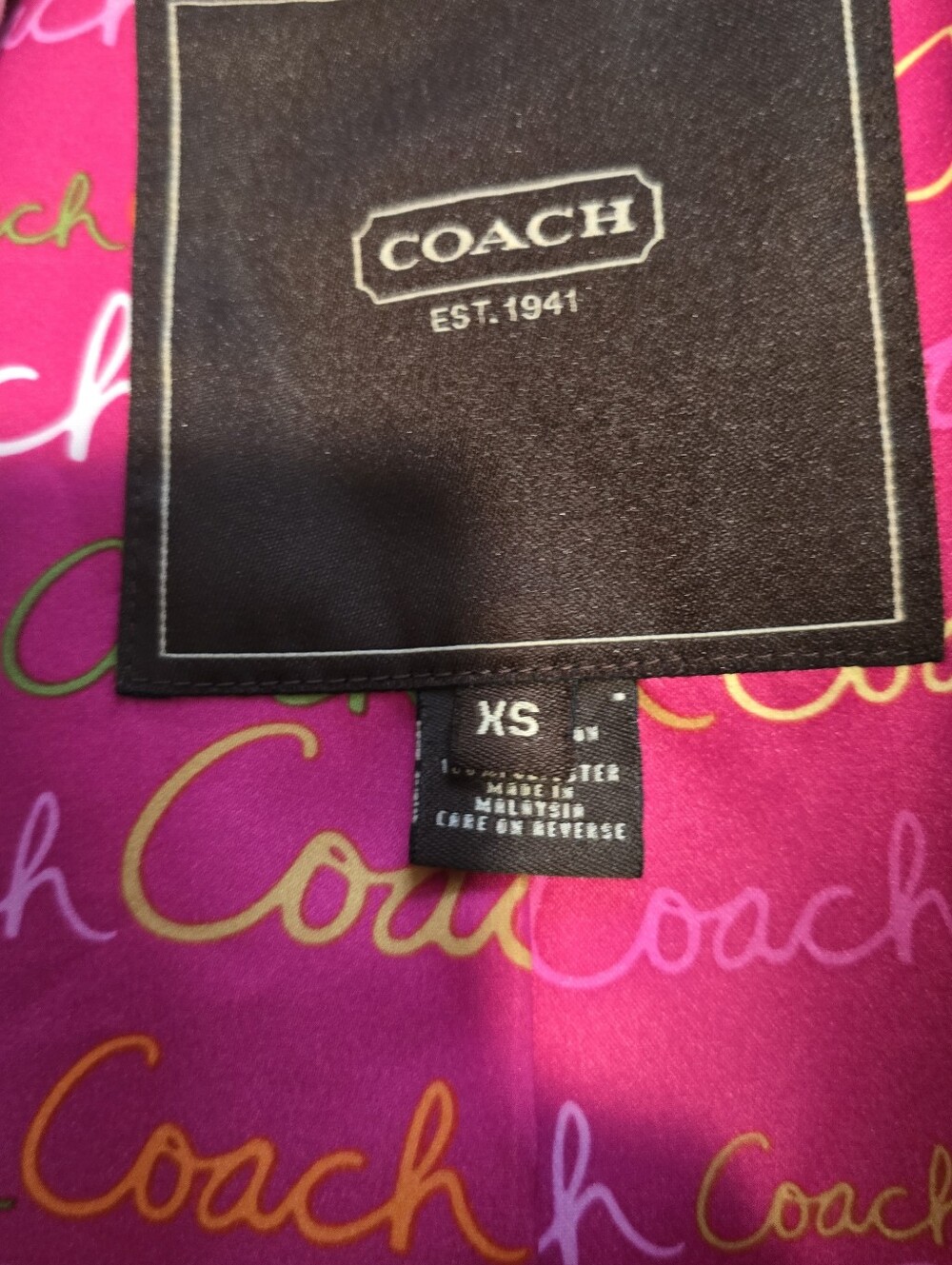Vintage Coach Light Pink Trench Coat - Picture 8 of 9
